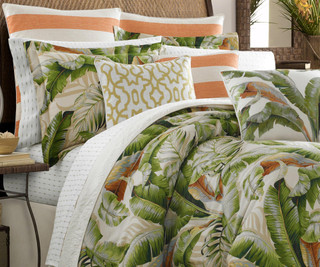 Thumbnail 10: Tommy Bahama Tommy Bahama Palmiers Green 3-pc. Duvet Cover Set 