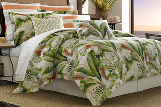 Thumbnail 11: Tommy Bahama Tommy Bahama Palmiers Green 3-pc. Duvet Cover Set 