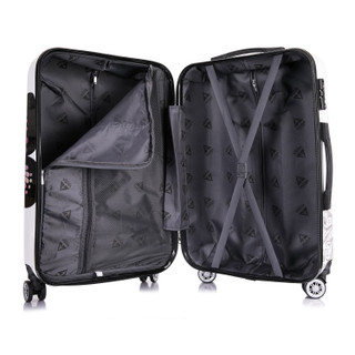 Thumbnail 4: INUSA INUSA Butterfly Hardside Lightweight 3 pc Luggage Set 