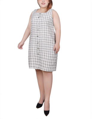 Thumbnail 6: NY COLLECTION NY Collection Plus Long Sleeve Tweed Dress Set 