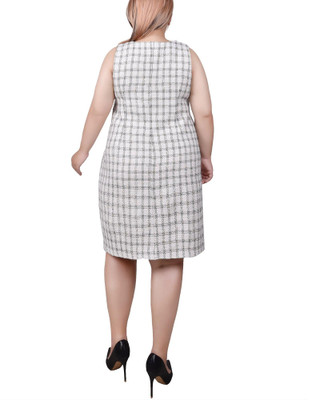 Thumbnail 8: NY COLLECTION NY Collection Plus Long Sleeve Tweed Dress Set 