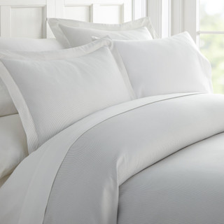 Thumbnail 2: Home Collections Home Collections Premium Soft Pinstriped Duvet Cover Set 