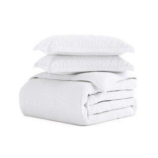 Thumbnail 5: Home Collections Home Collections Premium Soft Pinstriped Duvet Cover Set 