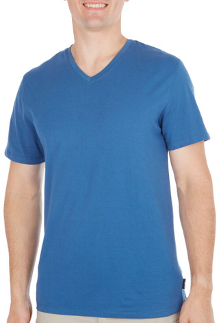 Thumbnail 1: DVISION DVISION Mens Solid V-Neck Short Sleeve T-Shirt 
