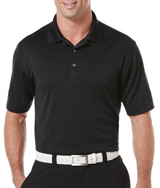 Thumbnail 1: PGA TOUR PGA TOUR Mens Solid Airflux Short Sleeve Polo Shirt 