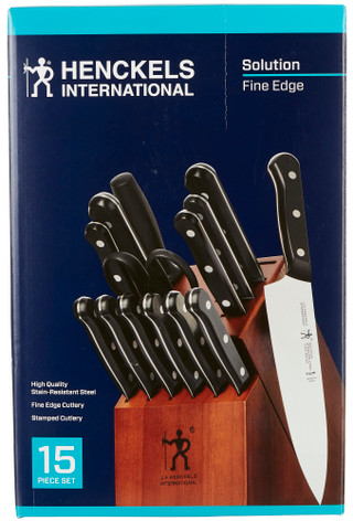 Thumbnail 2: Henckels J.A. Henckels 15-pc. Solution Fine Edge Knife Block Set 