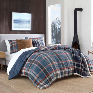 Thumbnail 2: Eddie Bauer Eddie Bauer Shasta Lake Micro Suede Comforter Bedding Set 