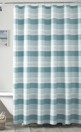 Thumbnail 1: Tommy Bahama Tommy Bahama Hula Beach Medium Blue Shower Curtain 