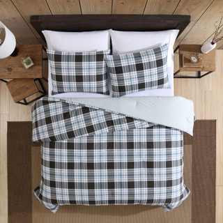 Thumbnail 17: Eddie Bauer Eddie Bauer Lewis Plaid 100% Cotton Comforter Bedding Set 