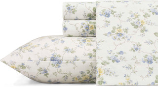 Thumbnail 3: Laura Ashley Laura Ashley Le Fleur Flannel Sheet Set 