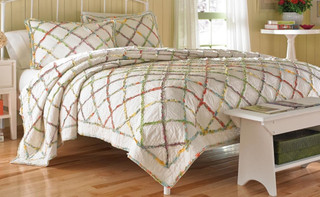Thumbnail 10: Laura Ashley Laura Ashley Ruffle Garden Quilt 