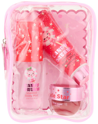 Thumbnail 1: SIMPLE PLEASURES 3 Pc Candy Dream Scented Body Lotion, Mist & Scrub Set 
