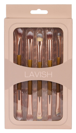 Thumbnail 1: Lavish 5 Pk Dual-Ended Makeup Brushes 
