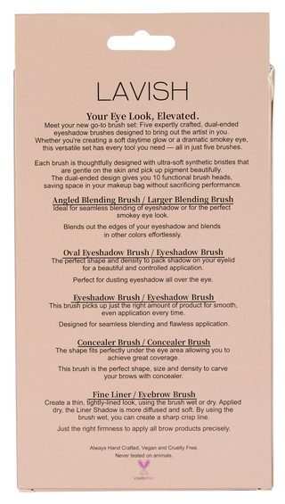 Thumbnail 2: Lavish 5 Pk Dual-Ended Makeup Brushes 