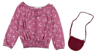 Thumbnail 1: B TWEEN Big Girls 2 Pc Top & Handbag Set  