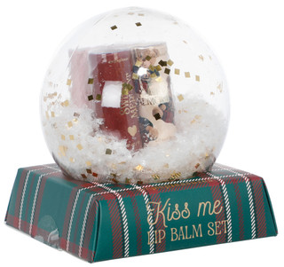 Thumbnail 1: VOTUM 4 Pk Snow Globe Kiss Me Lip Balm Set 