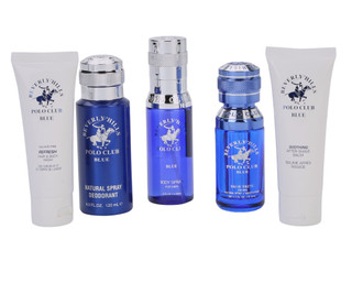Thumbnail 2: Beverly Hills Polo Club Men's 5 Pc Blue Fragrance Set 