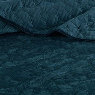 Thumbnail 5: Madison Park Madison Park Harper Teal 3-pc. Coverlet Set 