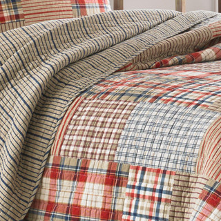 Thumbnail 13: Eddie Bauer Eddie Bauer Hawthorne 100% Cotton Reversible Quilt Set 