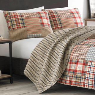 Thumbnail 5: Eddie Bauer Eddie Bauer Hawthorne 100% Cotton Reversible Quilt Set 