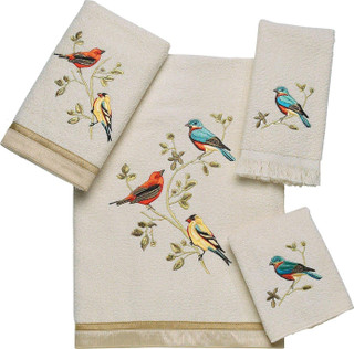 Thumbnail 3: Avanti Avanti Gilded Birds Towel Collection 