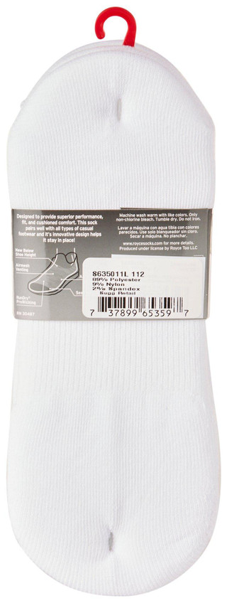 Thumbnail 2: Saucony Saucony Mens 6-Pr. Cushion No-Show Sneaker Socks 
