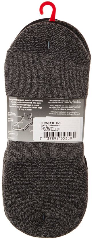 Thumbnail 2: Saucony Saucony Mens 6-Pr. Cushion No-Show Sneaker Socks 
