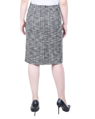 Thumbnail 2: NY COLLECTION NY Collection Petite Slim Double Knit Skirt 