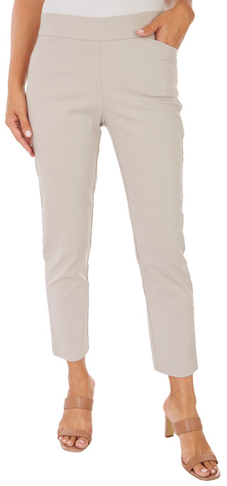 Thumbnail 1: Coral Bay Coral Bay Womens Short Millenium Solid Slimming Pants 