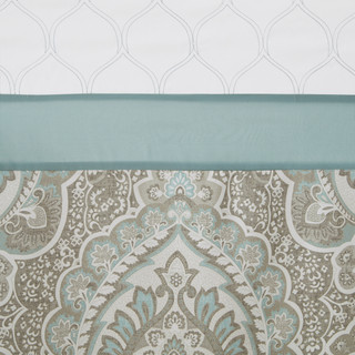 Thumbnail 3: 510 Design 510 Design Shawnee Printed & Embroidered Shower Curtain 