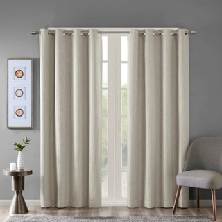 Thumbnail 1: SUNSMART SunSmart Maya Printed Heathered Blackout Curtain Panel 