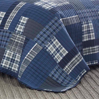 Thumbnail 8: Eddie Bauer Eddie Bauer Eastmont 100% Cotton  Reversible Quilt Set 