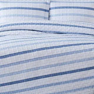 Thumbnail 5: Truly Soft Truly Soft Waffle Stripe Quilt Set 