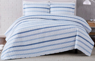 Thumbnail 3: Truly Soft Truly Soft Waffle Stripe Quilt Set 