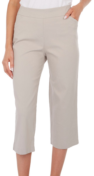 Thumbnail 1: Coral Bay Coral Bay Womens Millenium Solid Slimming Capris 