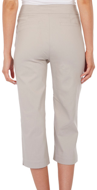 Thumbnail 2: Coral Bay Coral Bay Womens Millenium Solid Slimming Capris 