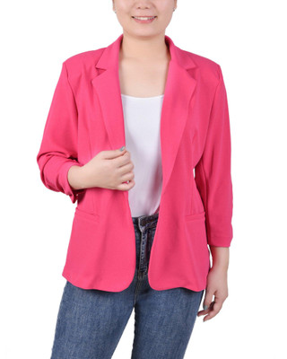Thumbnail 1: NY COLLECTION NY Collection Petite 3/4 Sleeve Scuba Crepe Blazer 
