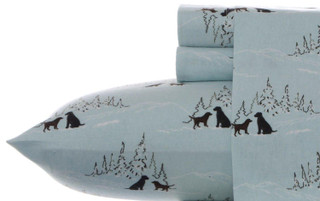 Thumbnail 1: Eddie Bauer Eddie Bauer Dog Friends Flannel Queen Sheet Set 