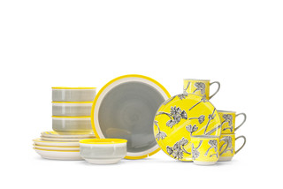Thumbnail 1: Baum Baum Essex Couleur 16 pc Yellow Dinnerware Set 