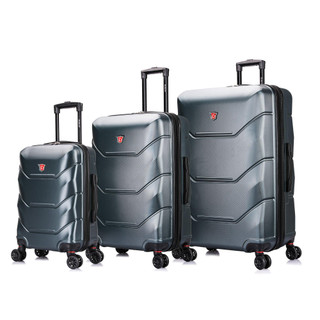 Thumbnail 1: DUKAP DUKAP Zonix Hardside Lightweight Spinner 3 pc Luggage Set 