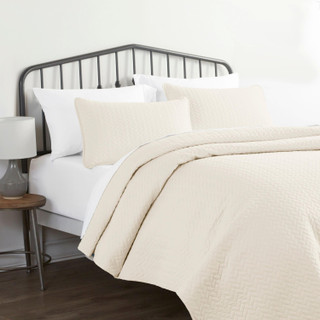 Thumbnail 4: Home Collections Home Collections Premium Soft Herring Quilted Coverlet Set 