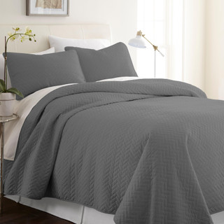 Thumbnail 2: Home Collections Home Collections Premium Soft Herring Quilted Coverlet Set 