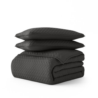 Thumbnail 13: Home Collections Home Collections Premium Soft Herring Quilted Coverlet Set 