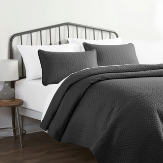 Thumbnail 4: Home Collections Home Collections Premium Soft Herring Quilted Coverlet Set 