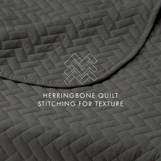 Thumbnail 26: Home Collections Home Collections Premium Soft Herring Quilted Coverlet Set 