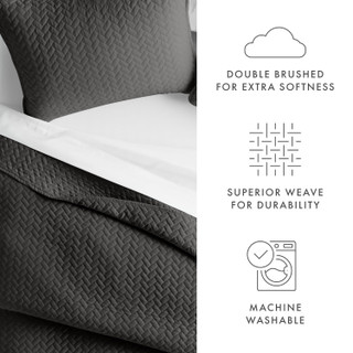 Thumbnail 24: Home Collections Home Collections Premium Soft Herring Quilted Coverlet Set 