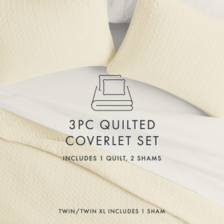 Thumbnail 27: Home Collections Home Collections Premium Soft Herring Quilted Coverlet Set 