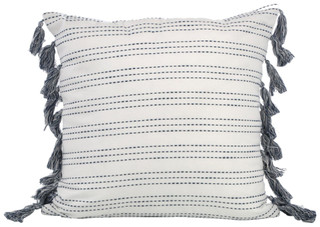 Thumbnail 2: Zest Kitchen + Home ZEST Kitchen + Home 20x20 Stitch Tassel Decorative Pillow 