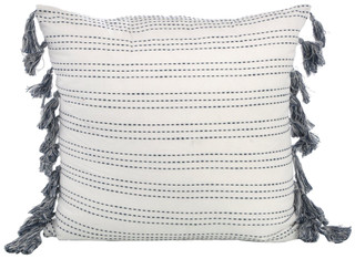 Thumbnail 1: Zest Kitchen + Home ZEST Kitchen + Home 20x20 Stitch Tassel Decorative Pillow 