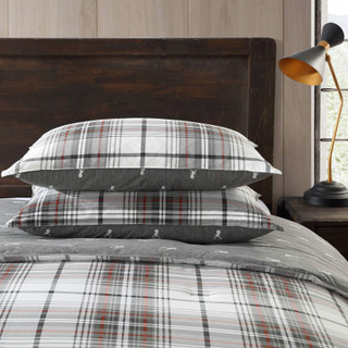 Thumbnail 24: Eddie Bauer Eddie Bauer Alder Plaid 100% Cotton Comforter Bedding Set 
